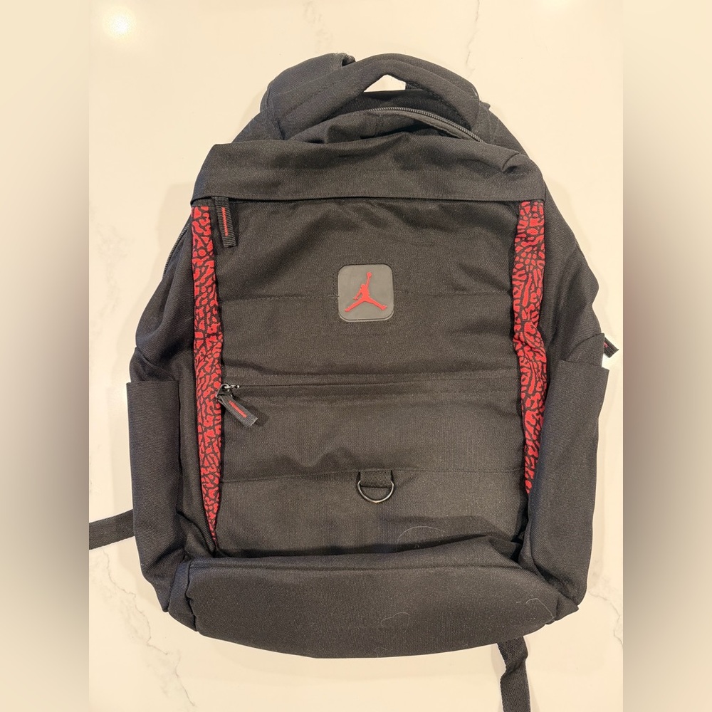 Jordan Men's Backpack in Black with Red Accents